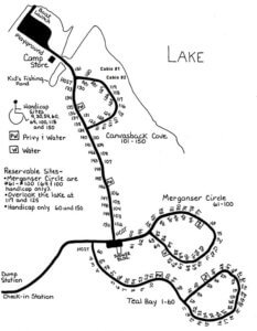 shabbona lake camping map