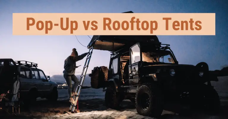 Pop Up v Rooftop Tent